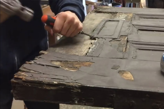 Lemoore Station-wooden-door-repair